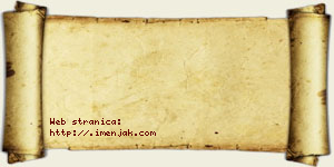 Hana Miljaković vizit kartica